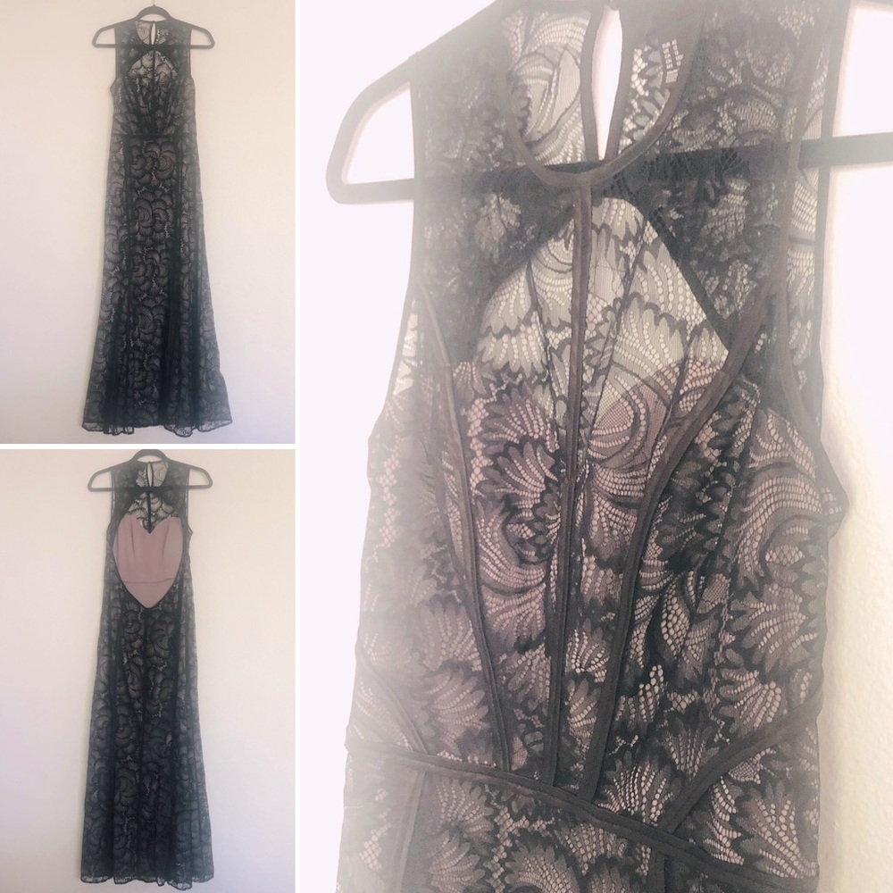 H&M Open Back Lace Gown 12